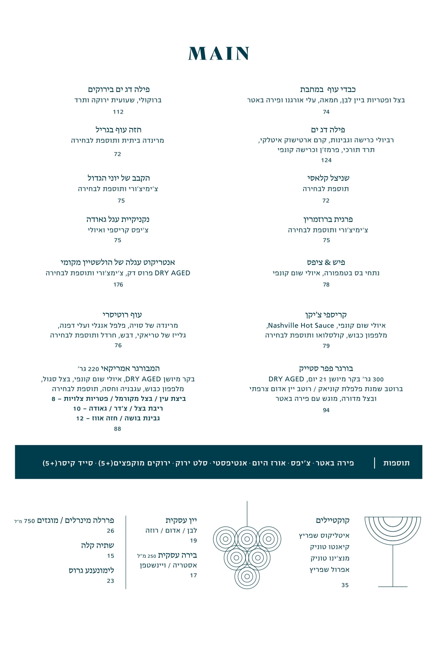 תפריט צהריים 2